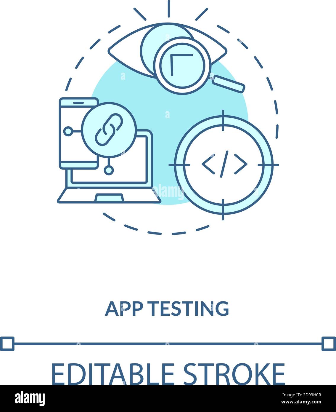 App testing concept icon Stock Vector Image & Art - Alamy