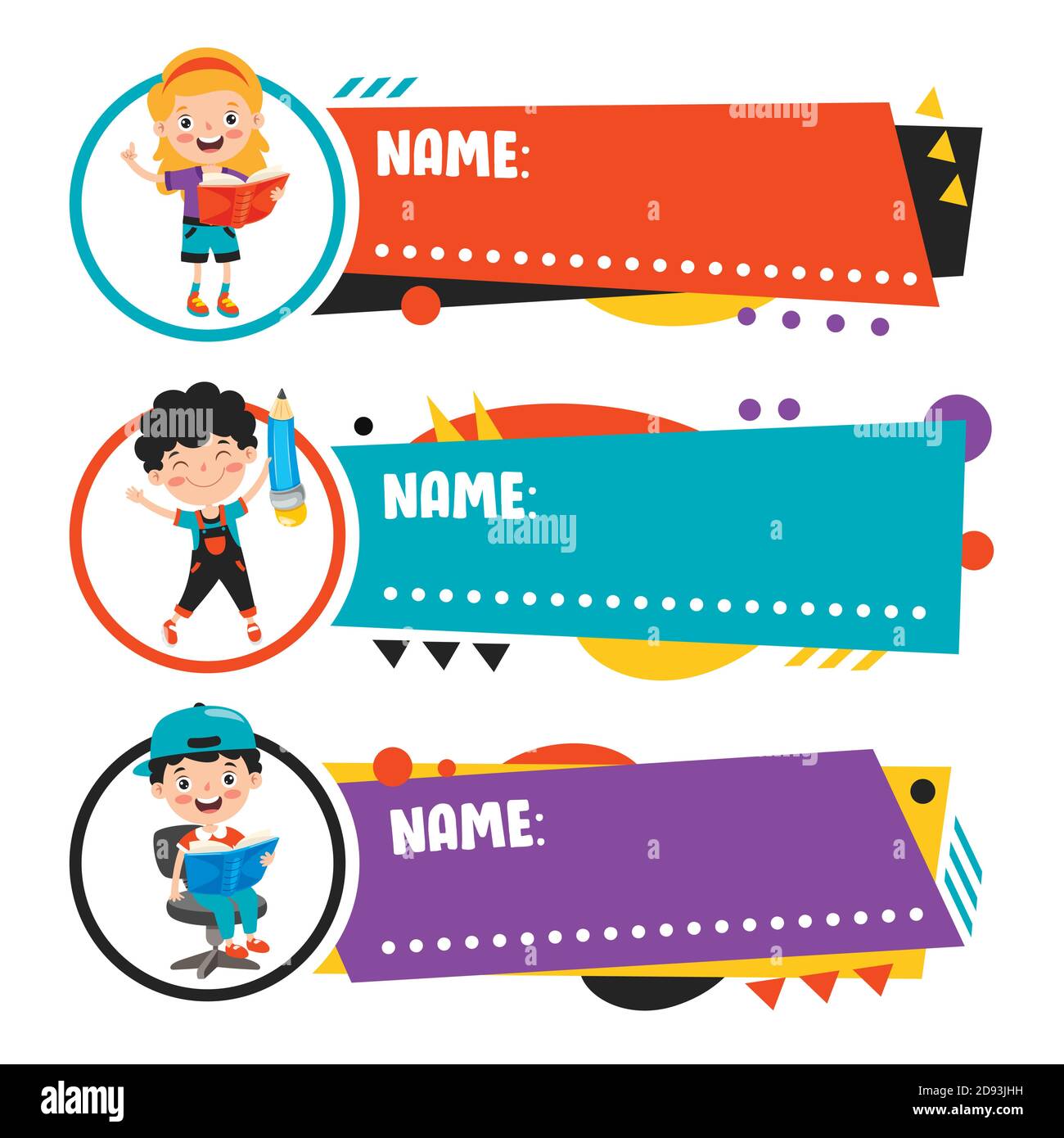 School name tags hi-res stock photography and images - Alamy