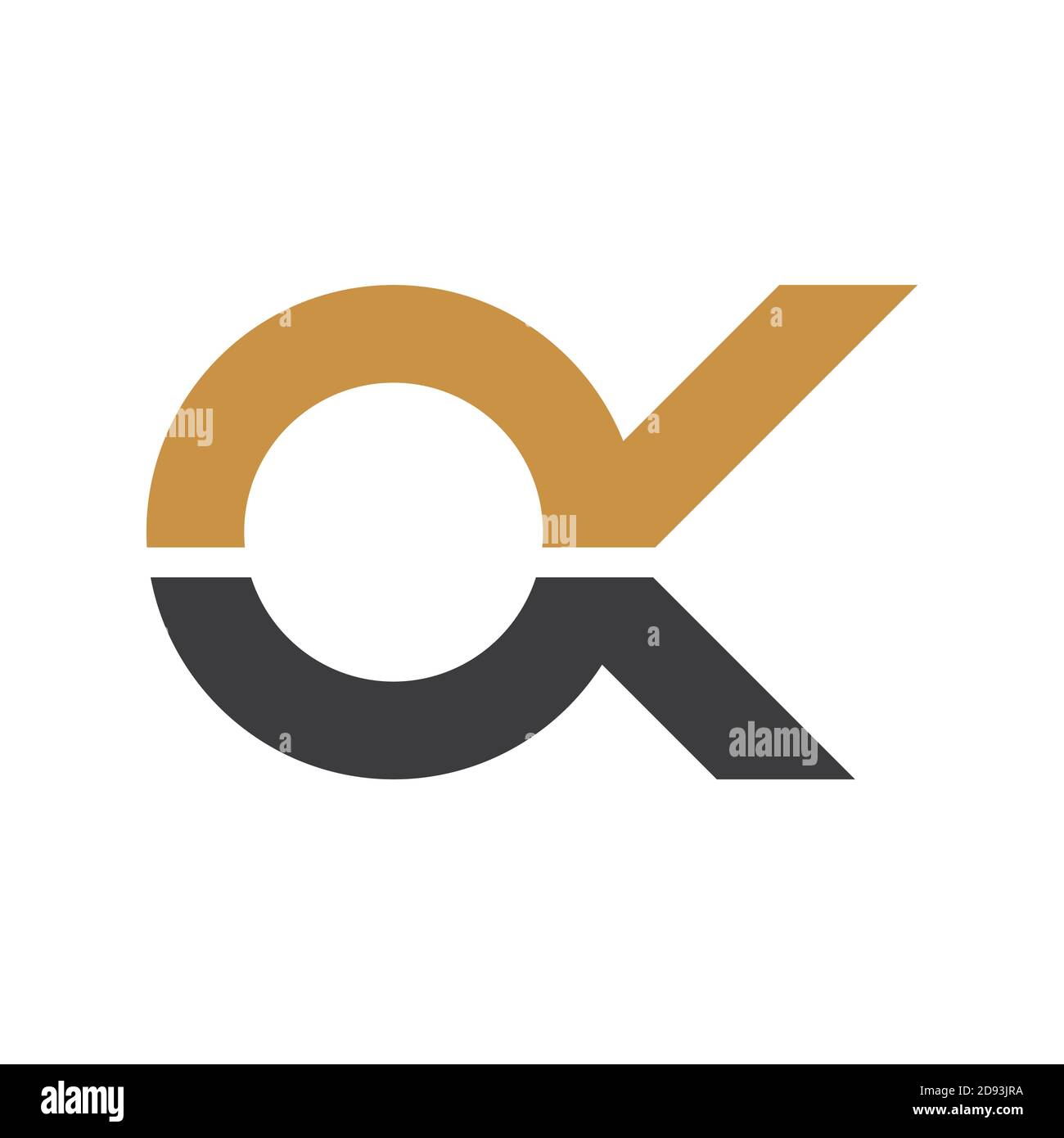 Initial letter ko logo or ok logo vector design template Stock Vector ...