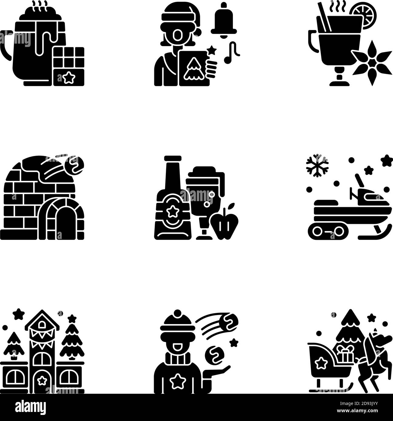 Snowball fight clipart Black and White Stock Photos & Images - Alamy