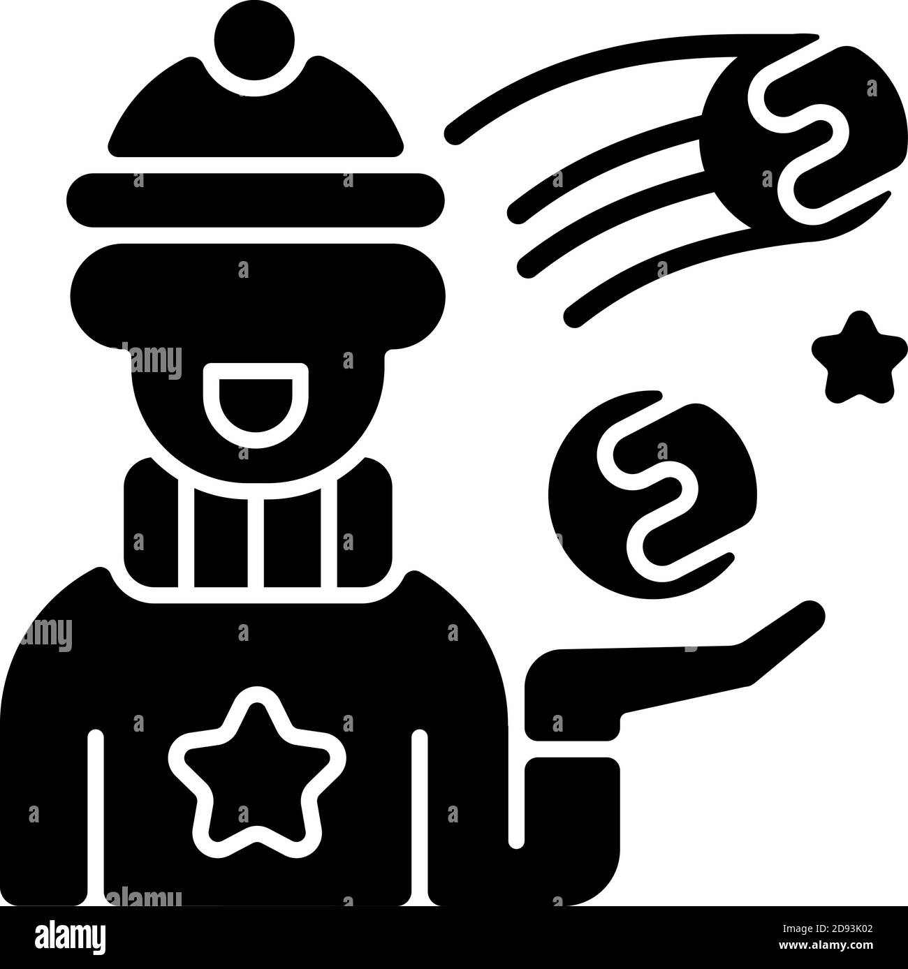 Boy throwing snowball Stock Vector Images - Alamy