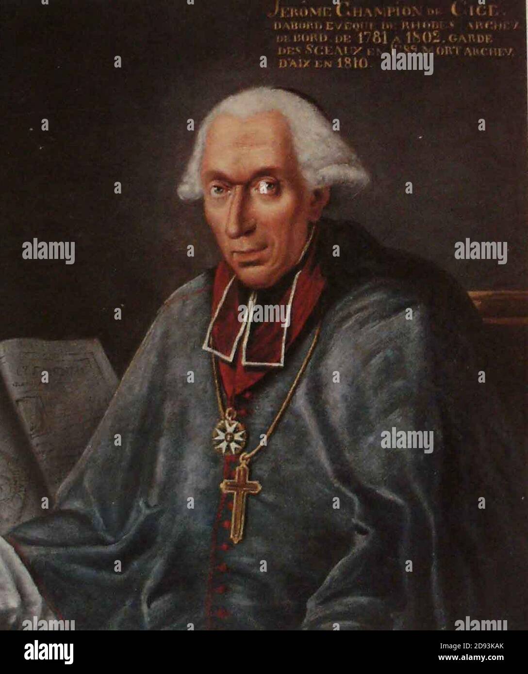 Jérôme Champion de Cicé (17351810 Stock Photo Alamy