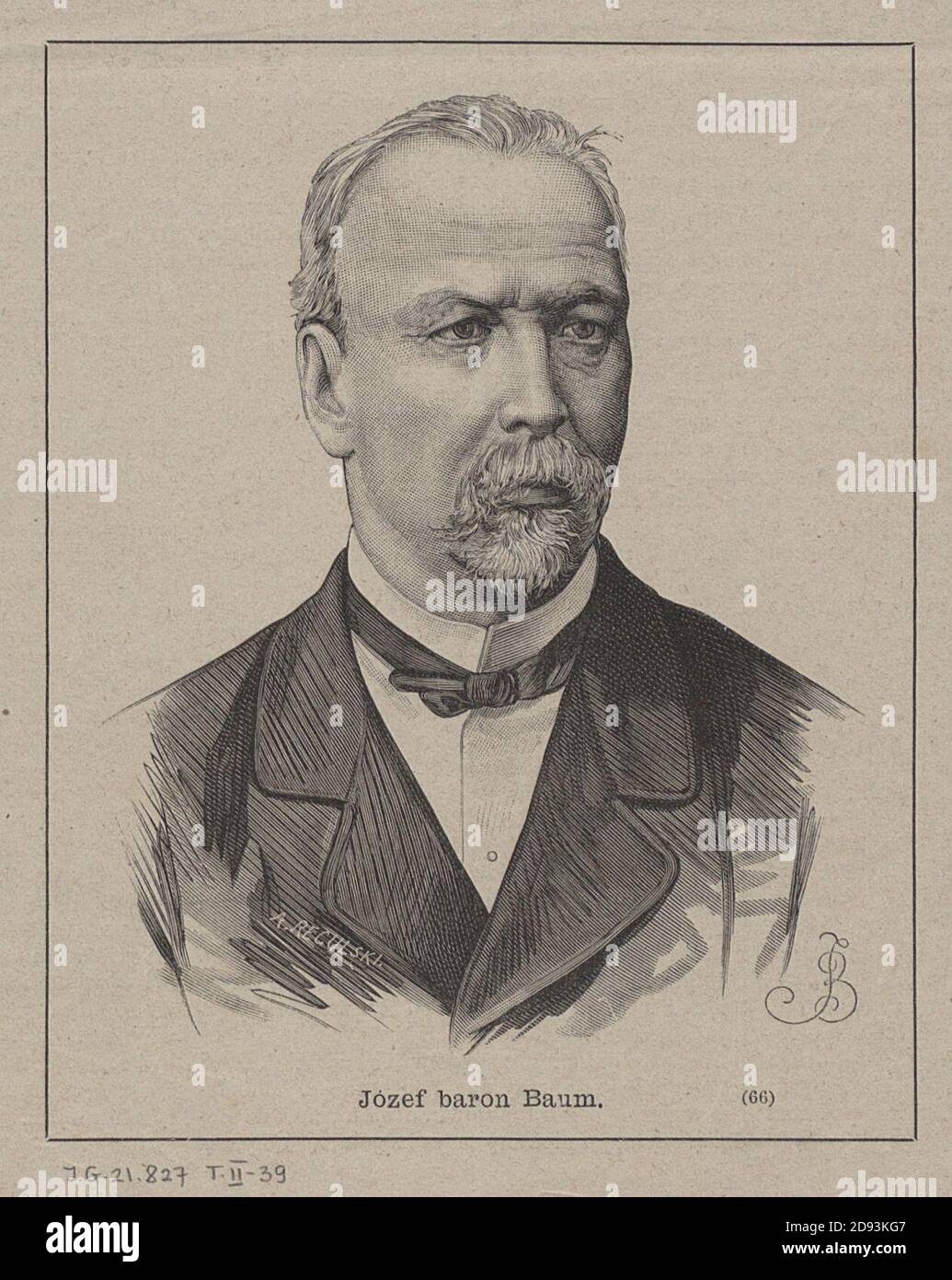 Józef Baum portret. Stock Photo