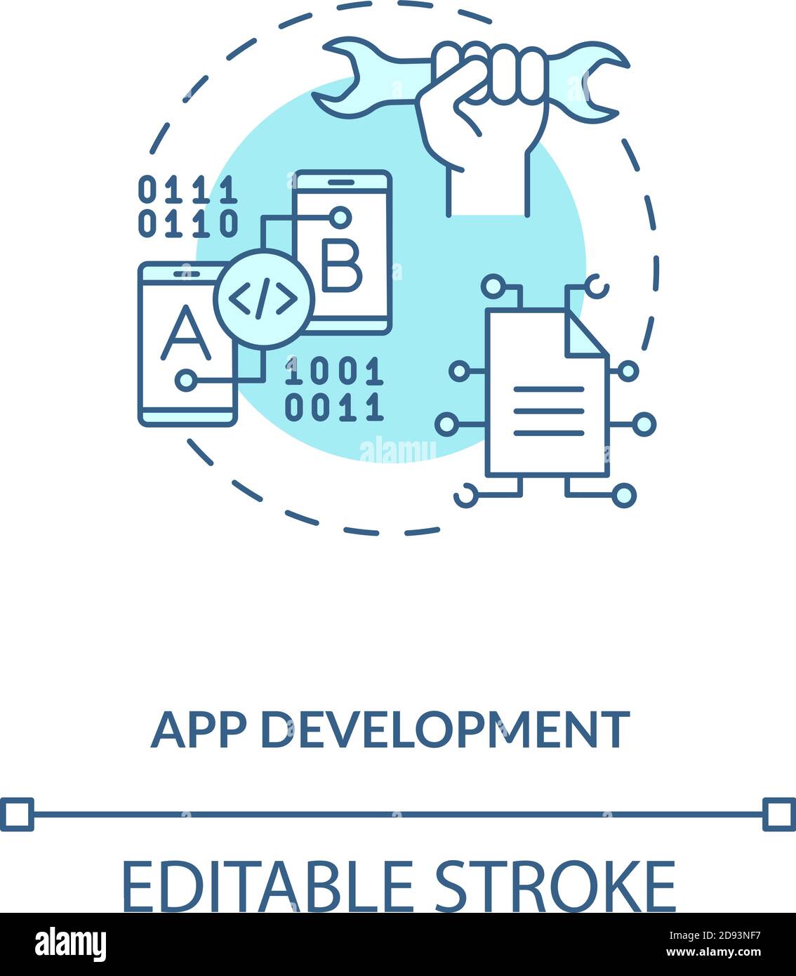 App development concept icon Stock Vector Image & Art - Alamy