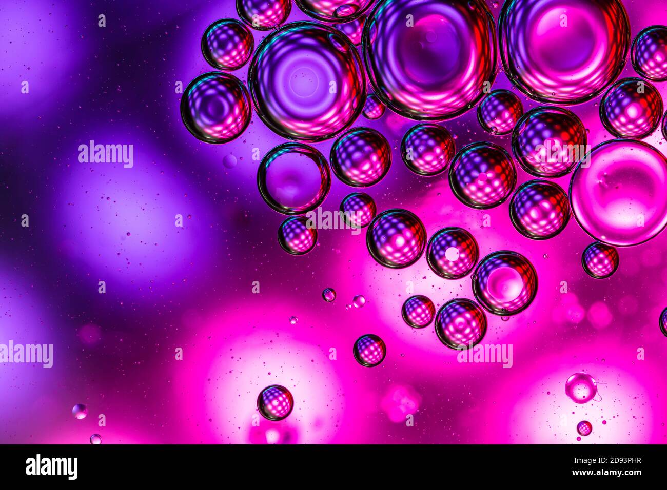 Bright colorful acrylic paint. Macro structure of Multicolored Bubbles  Paint and Oil. Coffee Mug