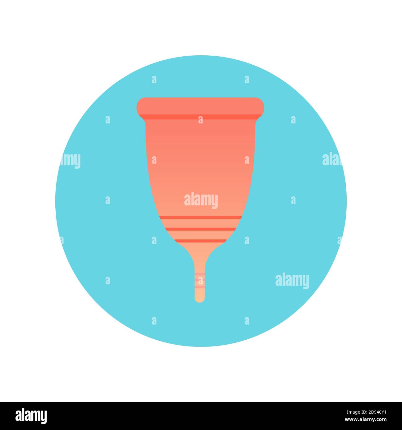 Menstrual cup Vector isolated icon in flat design Stock Vector Image ...