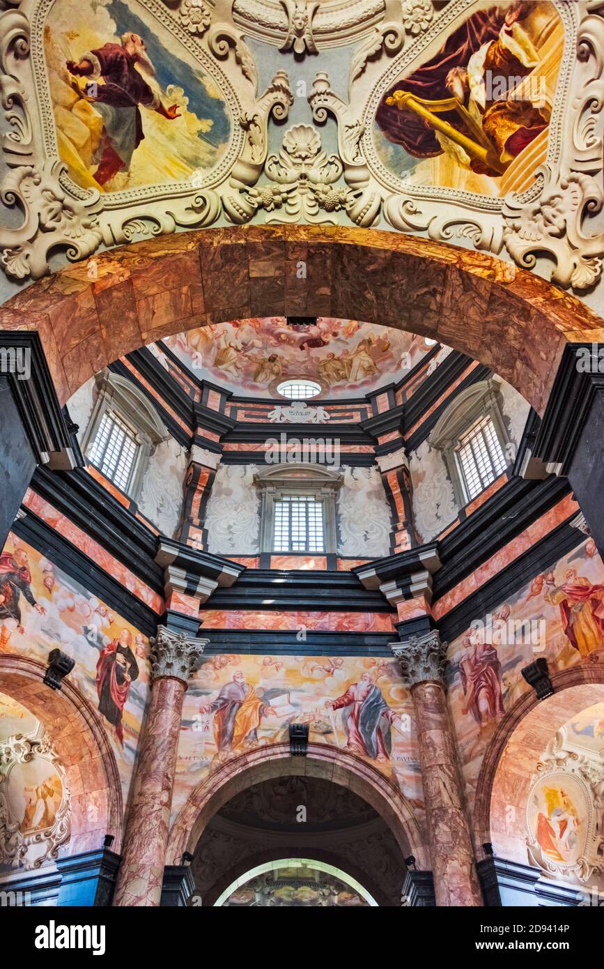 Inside of Pazaislis Monastery, Kaunas, Lithuania Stock Photo
