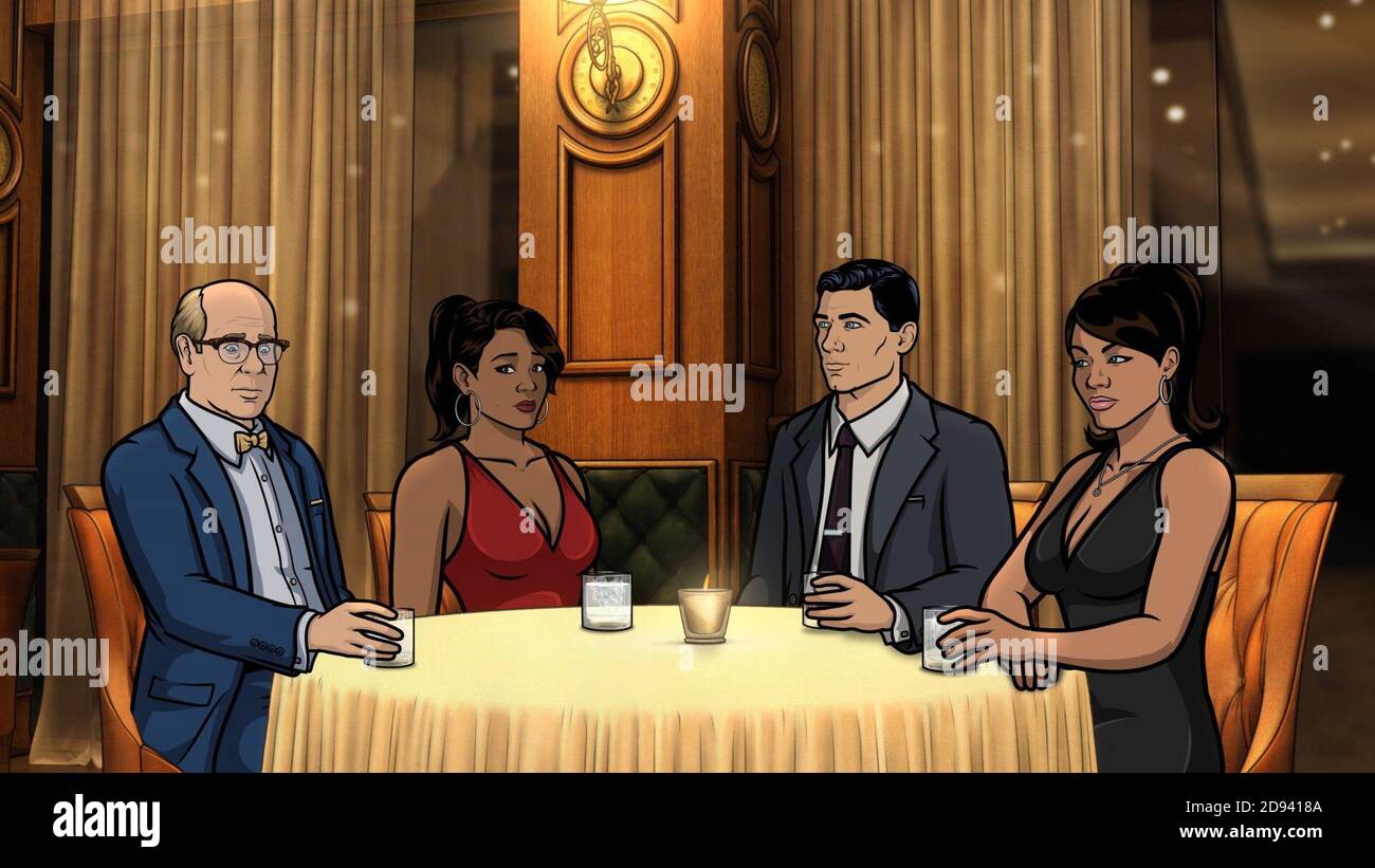 ARCHER, from left Robert (voice Stephen Tobolowsky), Gabrielle (voice