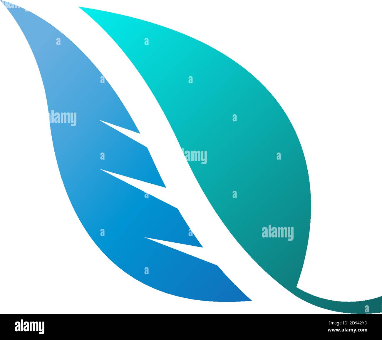Leaf icon logo template illustration Stock Vector Image & Art - Alamy
