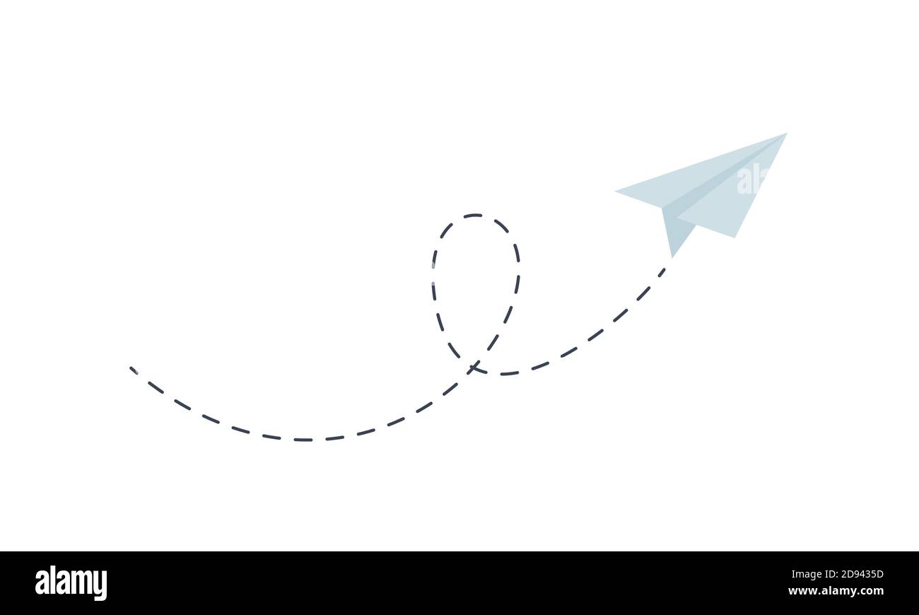 Paper airplane background design business card Stock Vector Image & Art