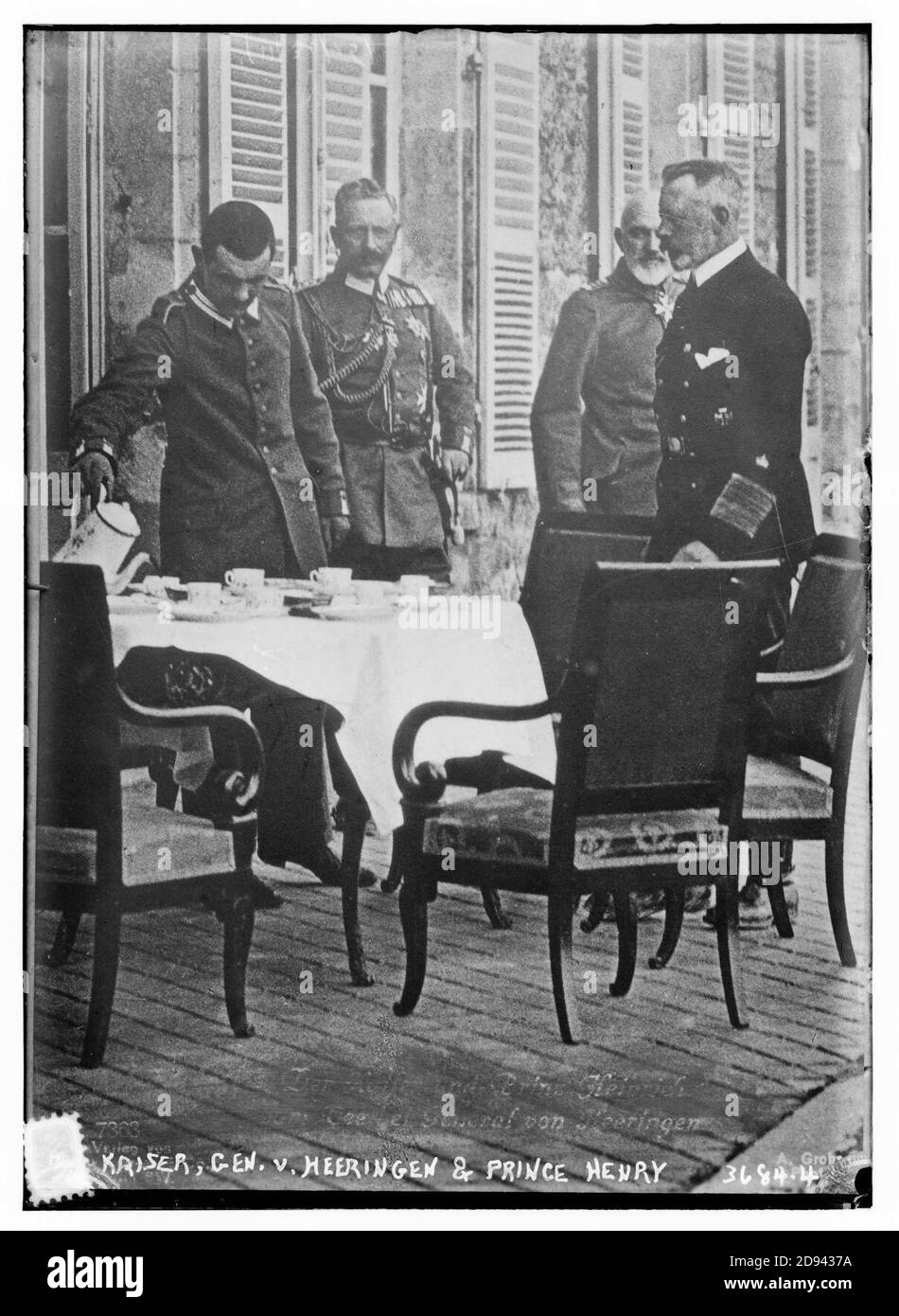 Kaiser, Gen. v. Heeringen & Prince Henry Stock Photo