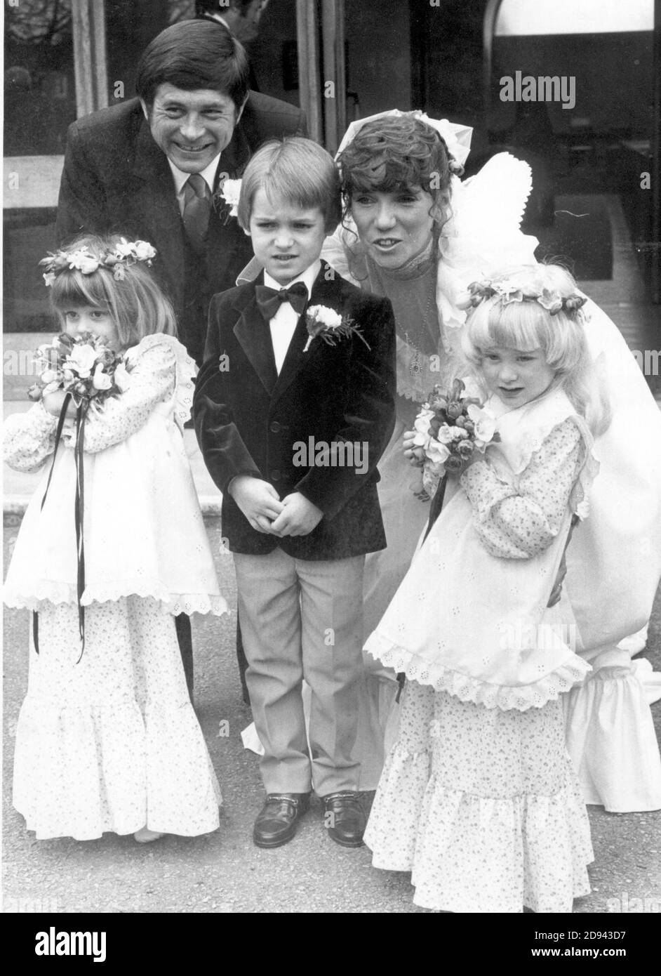 THE WEDDING OF RACING DRIVER DAVID PURLEY TO GAIL WARD 1981.  PORTSMOUTH. Stock Photo