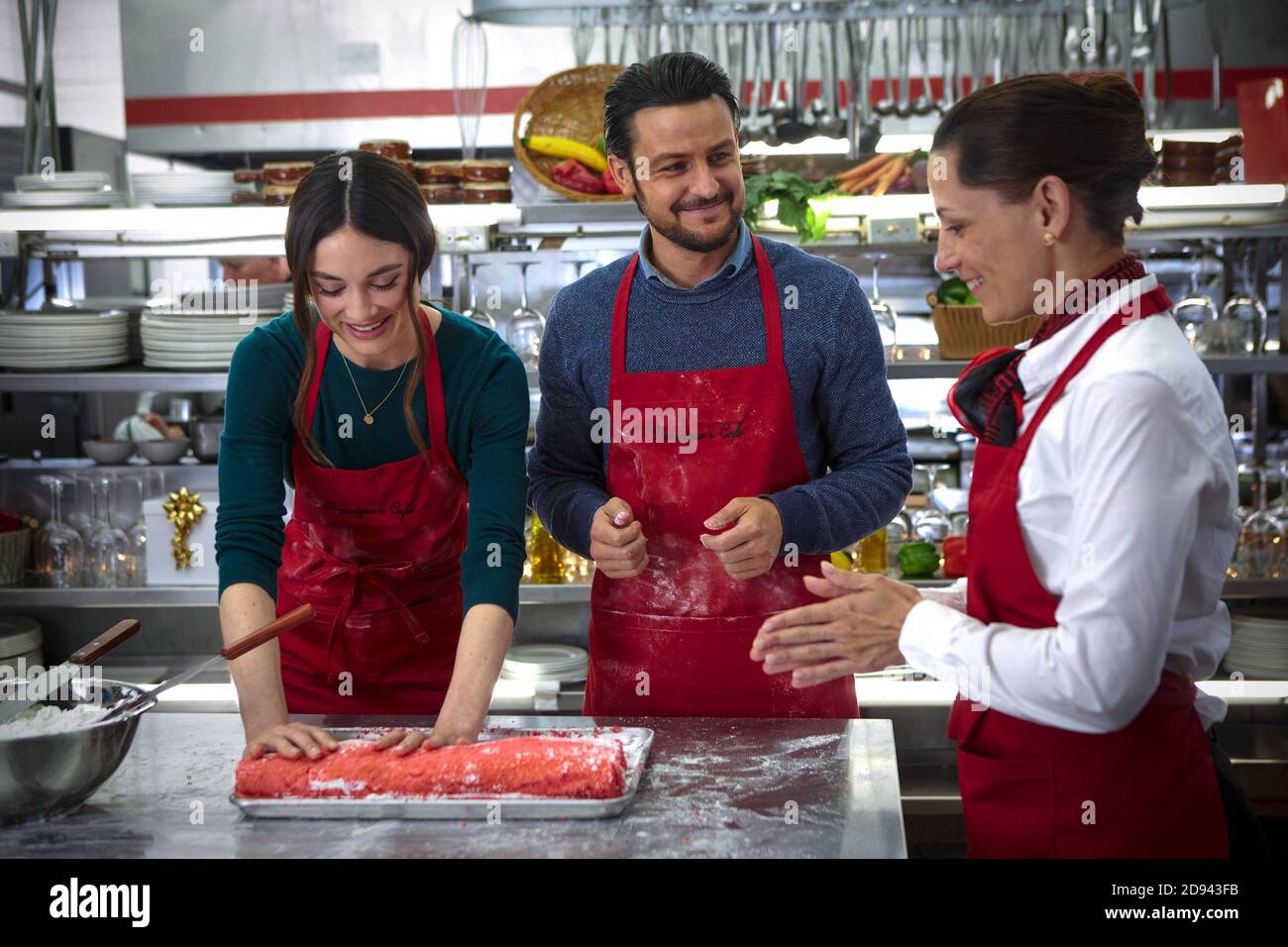 ON THE 12TH DATE OF CHRISTMAS, from left Mallory Jansen, Tyler Hynes