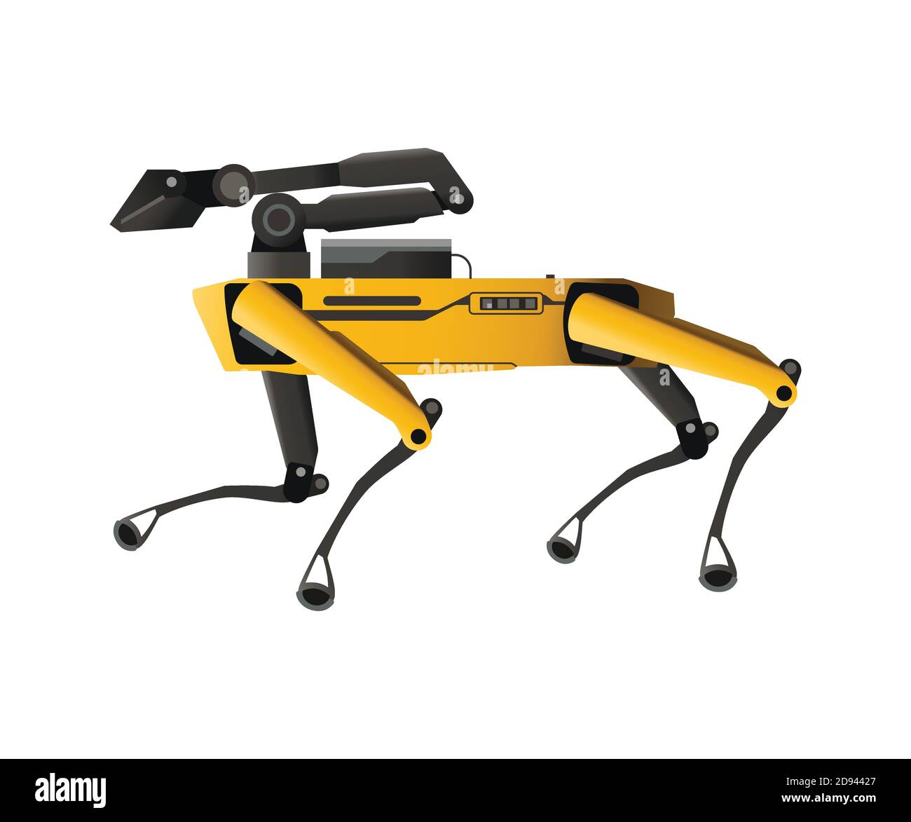 SPOT Robot Dog vector flat graphic illustration Stock Vector Image