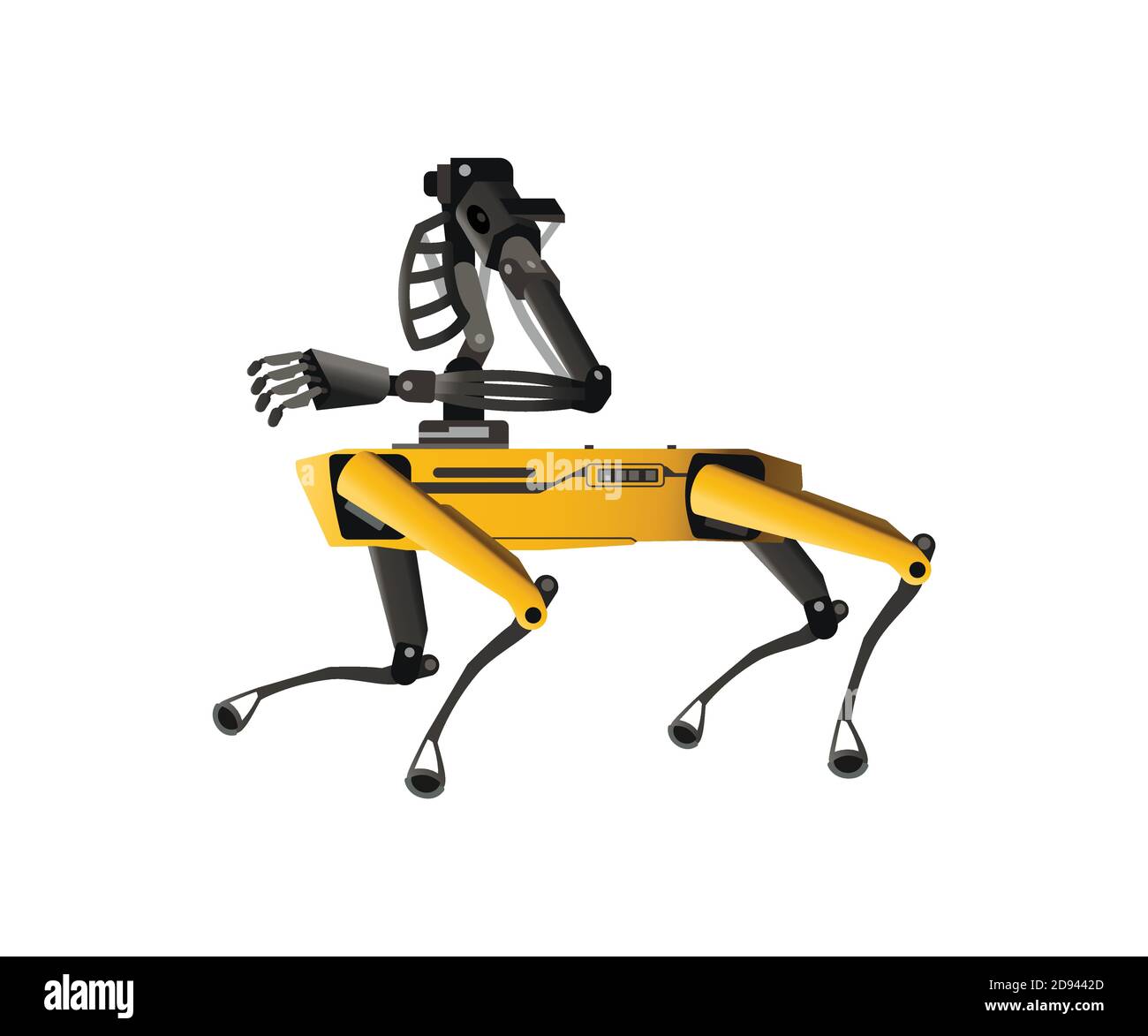 SPOT Robot Dog vector flat graphic illustration Stock Vector Image