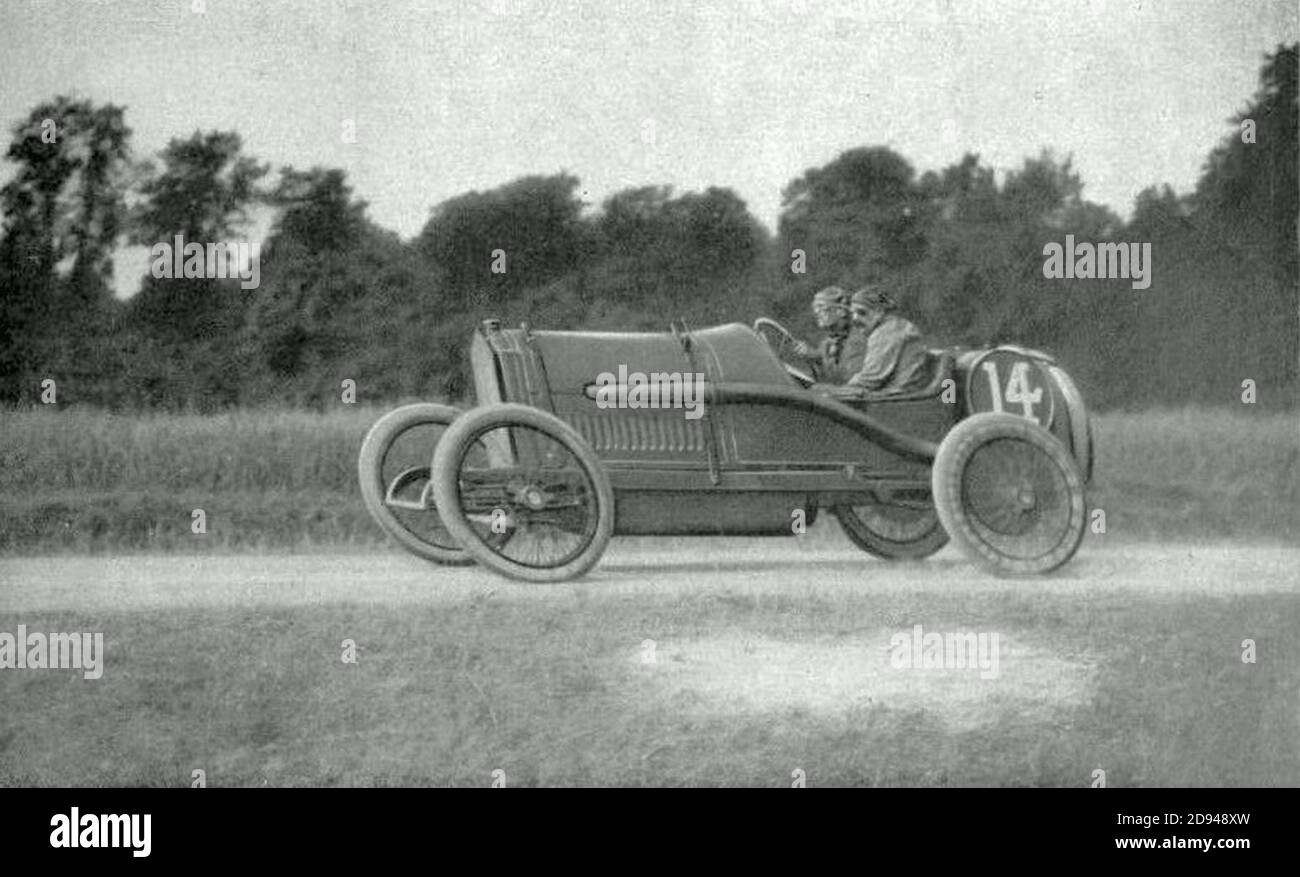 Photo Vintage 1913 – Grand Prix De France Amiens – Itala Antonio Moriondo – A.029247