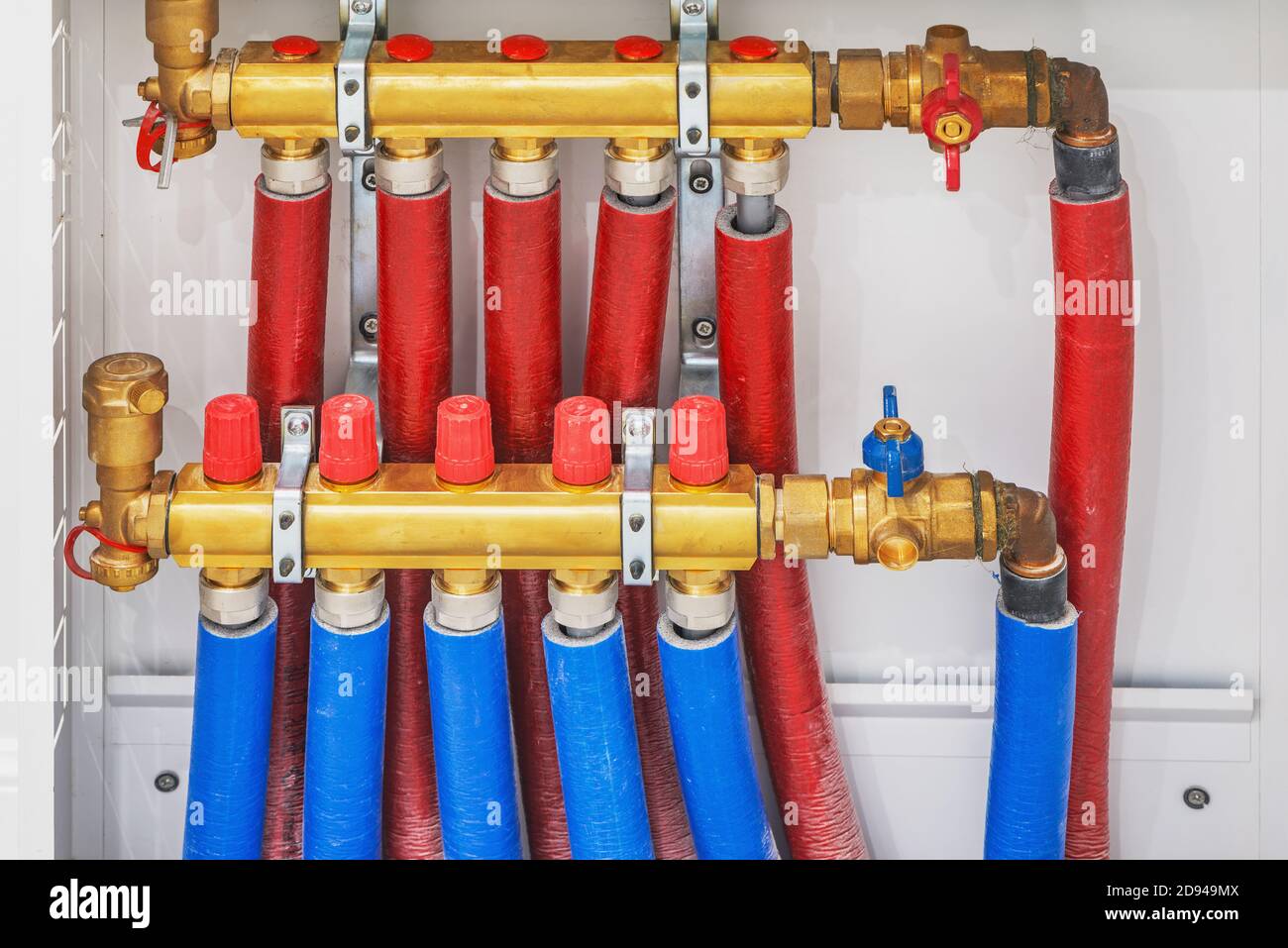 Radiant floor heating installation. Heating system Stock Photo Alamy