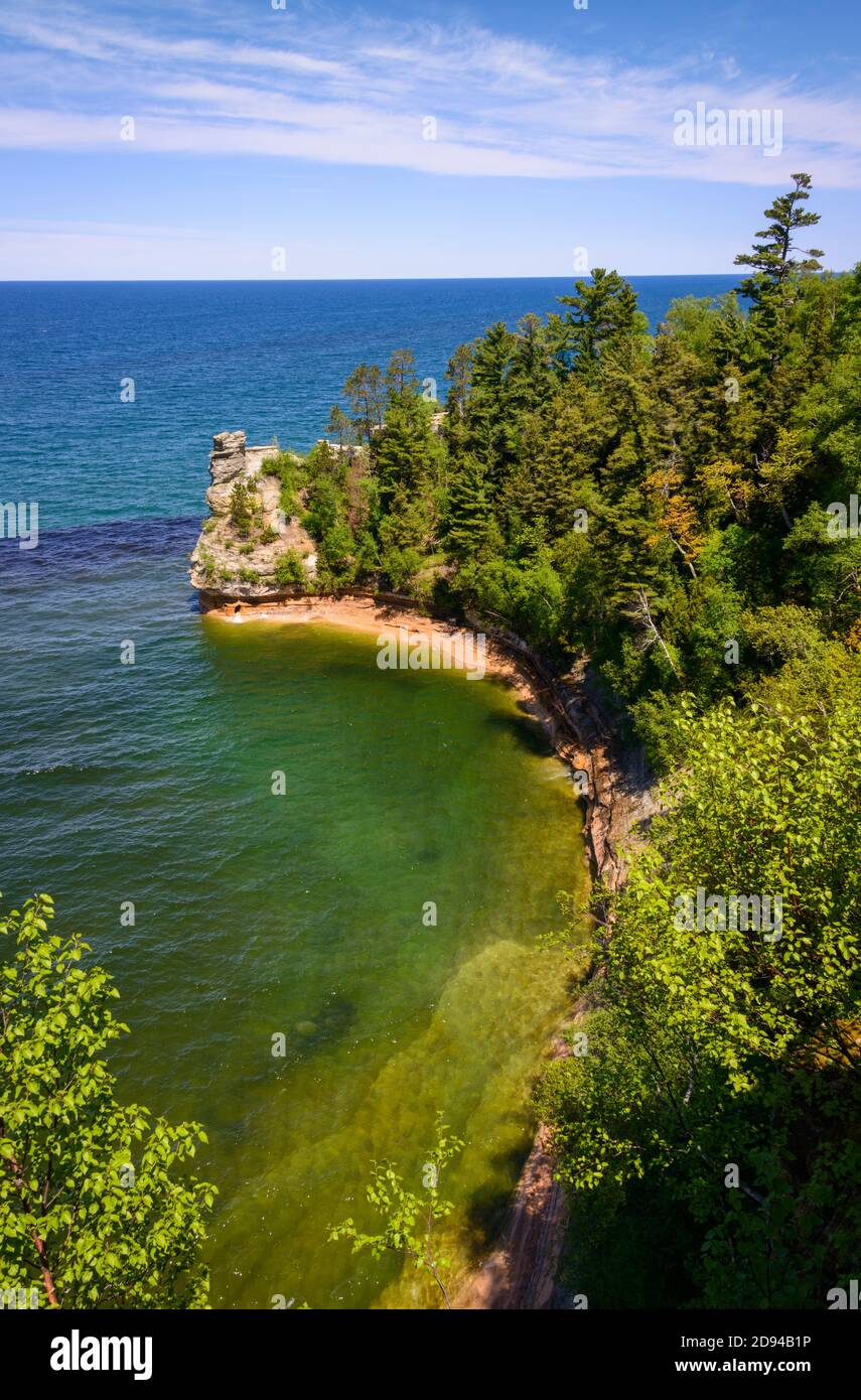 Pictured Rocks National Lakeshore Stock Photo - Alamy