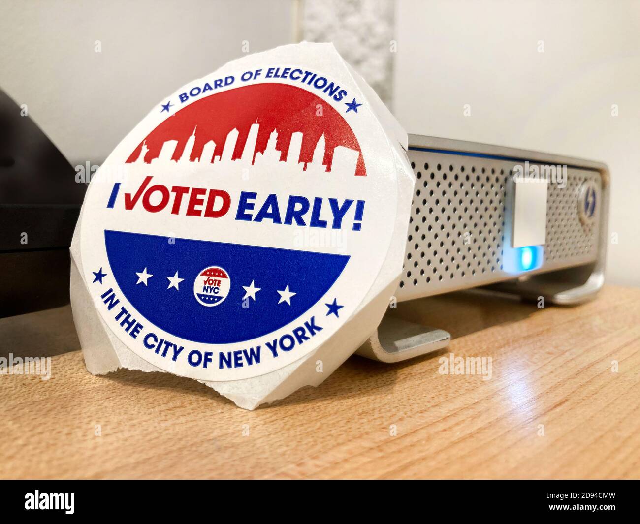I Voted Early Sticker Stock Photo - Alamy