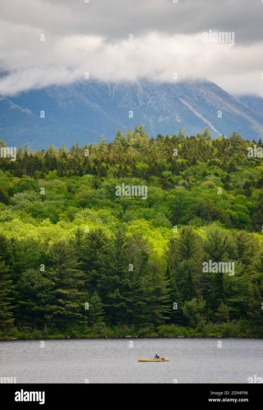Maine North Woods Stock Photo Alamy