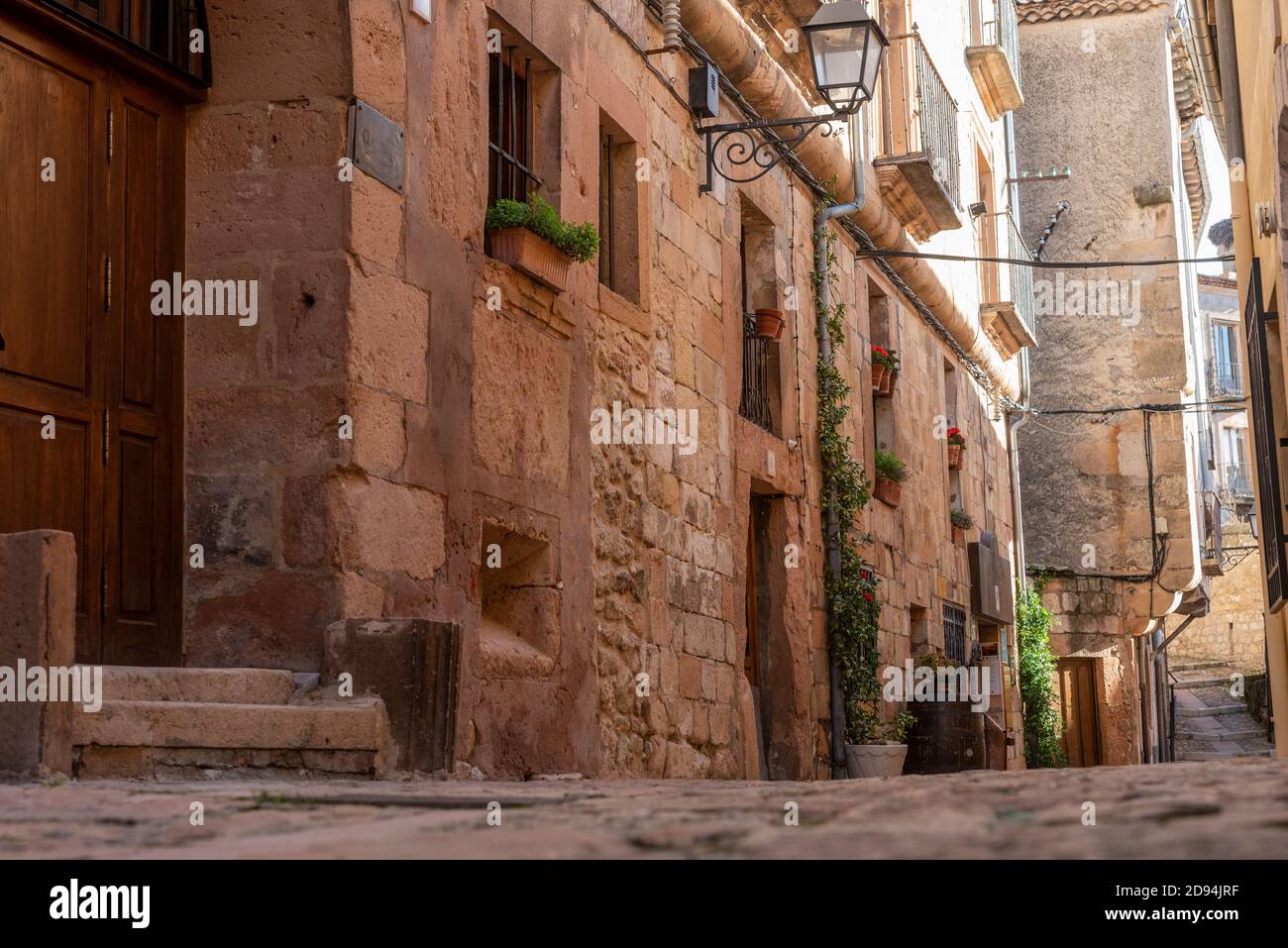 Sepulveda, Segovia, medieval village street Stock Photo