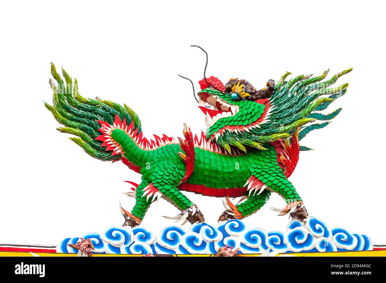 Colorful Chinese Dragon Headed Unicorn Horse Colorful Horse Kilen Kylin Kirin Stock Photo Alamy