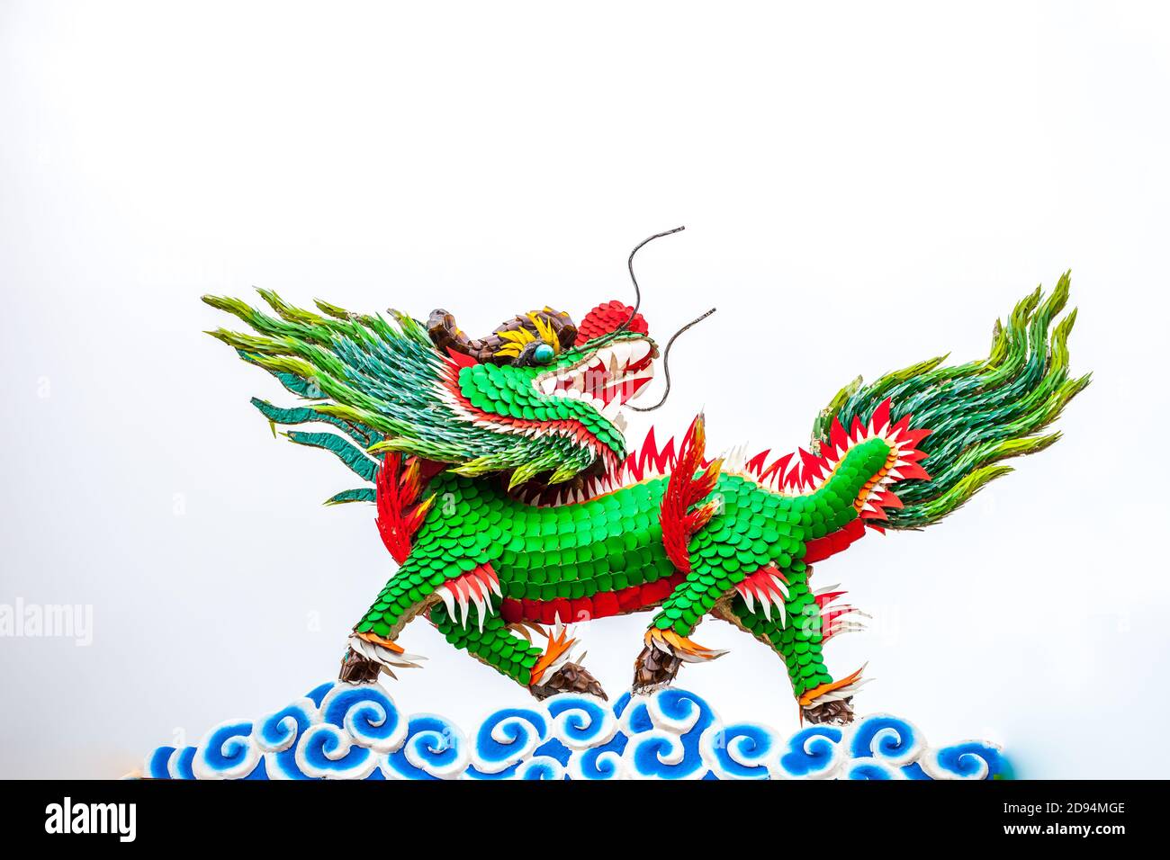 Colorful Chinese Dragon Headed Unicorn Horse Colorful Horse Kilen Kylin Kirin Stock Photo Alamy