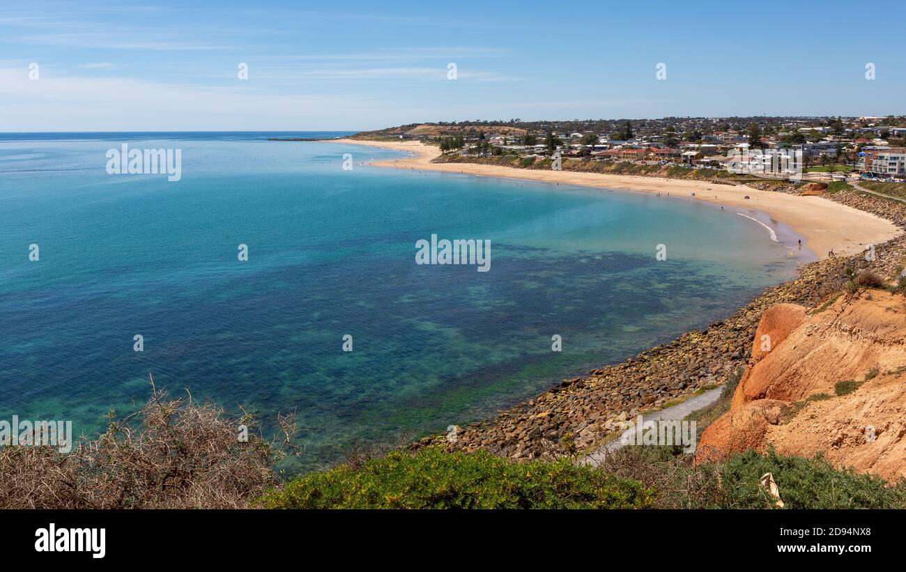 The iconic Christies Beach esplande located in South Australia on