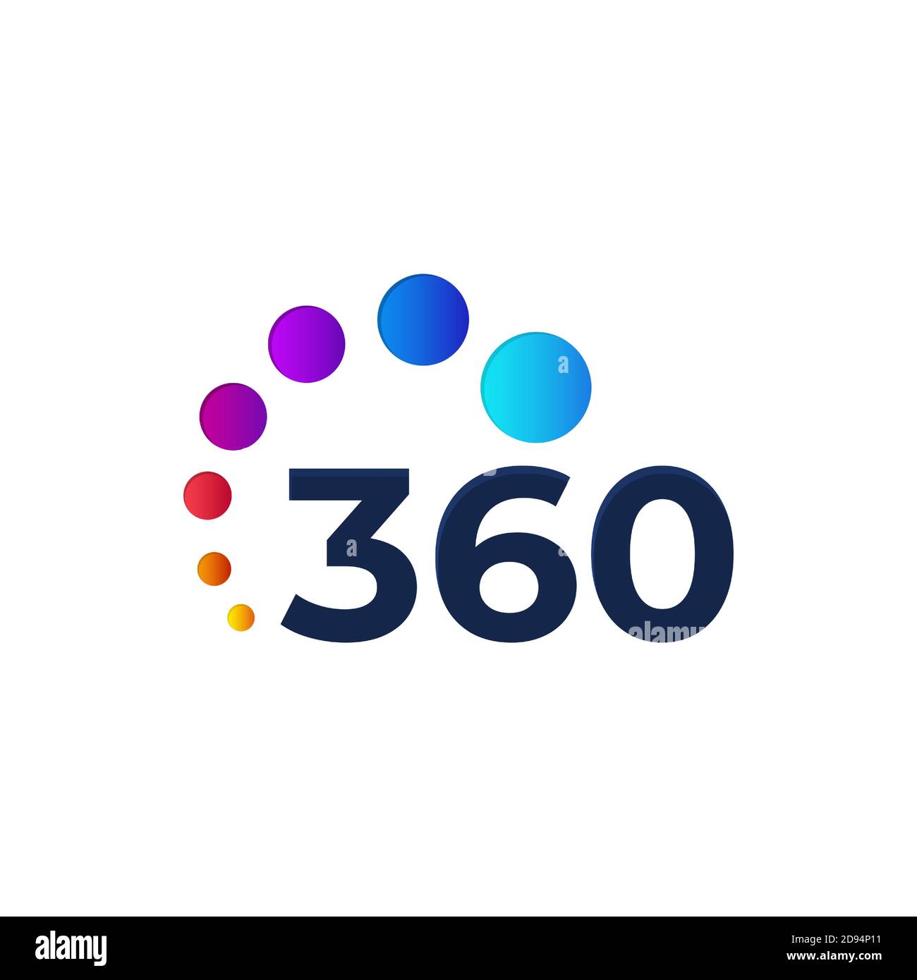 360 logo design vector inspiration Stock Vector Image & Art - Alamy