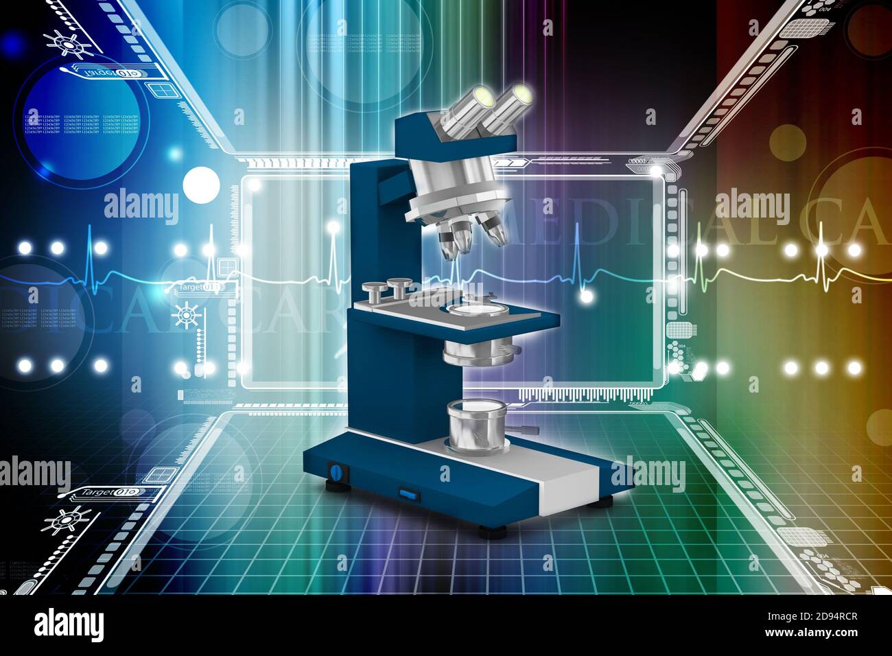 Background Microscope Color Microscope isolated on color background Stock Photo - Alamy