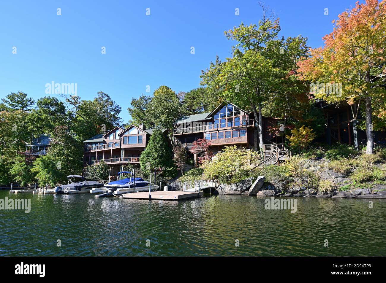 Lake Santeetlah, North Carolina October, 2020 Lake homes on