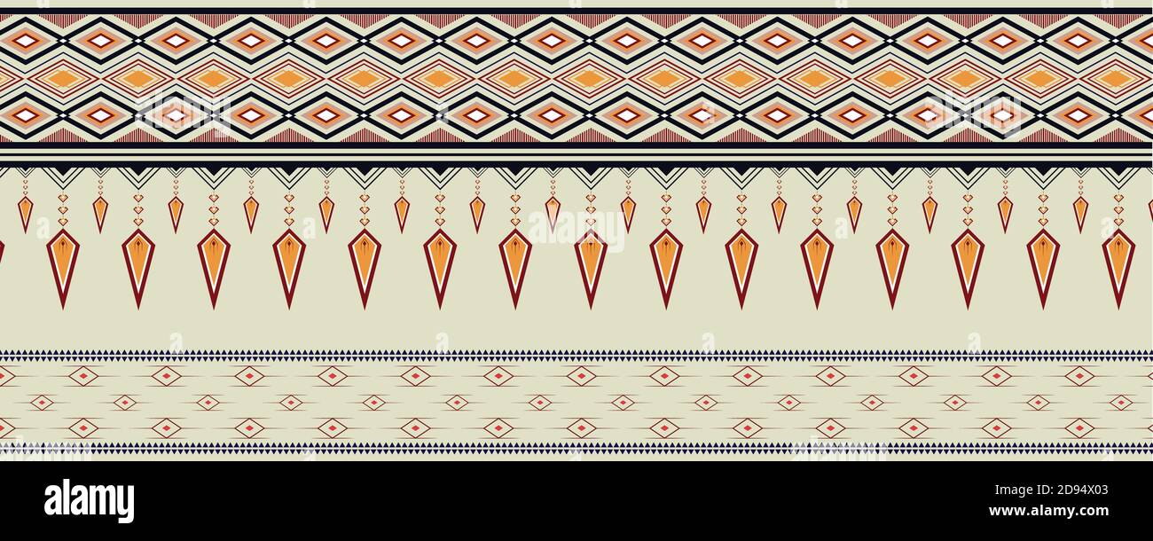 Geometric ethnic pattern vector design for raw material, background, clothing, wrapping, Batik , fabric Stock Vector
