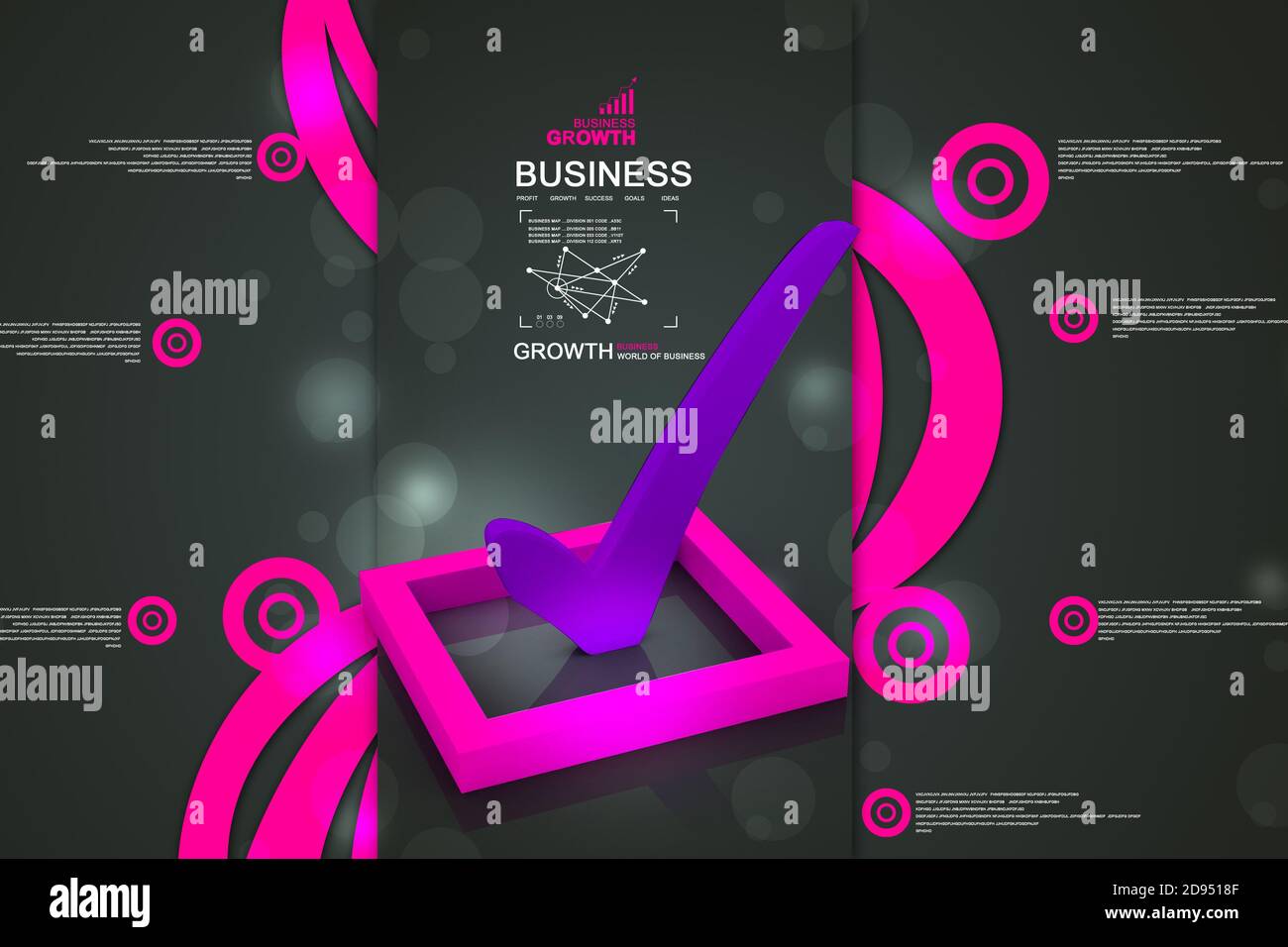 3d multi use check box with check Stock Photo - Alamy