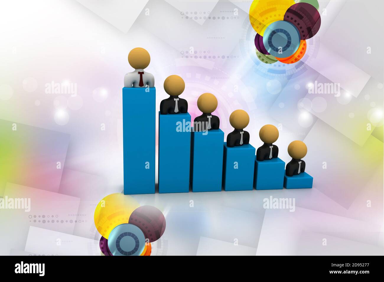 Business people, graph Stock Photo - Alamy