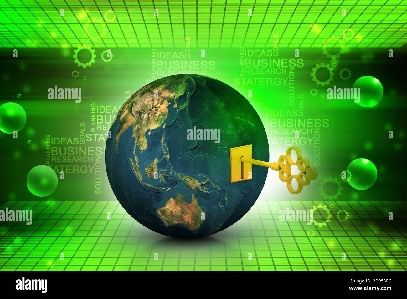 Key of the world Stock Photo - Alamy