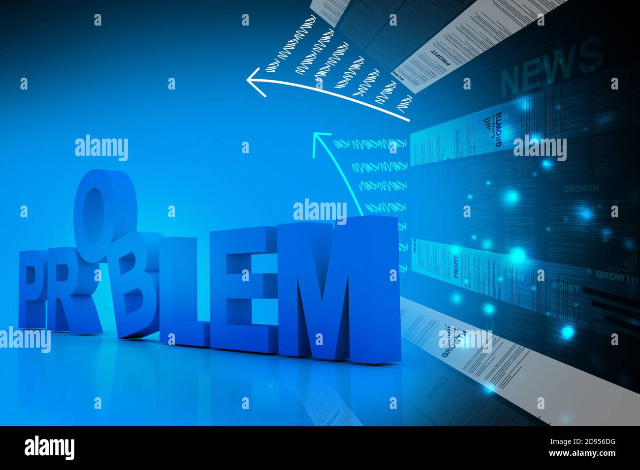 3d muti use problem Stock Photo - Alamy
