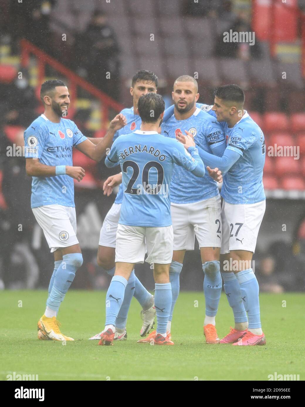 CELEBRATION Kyle Walker (2) of Manchester City celebrates scoring a goal to  make it 0 - 1 Stock Photo - Alamy