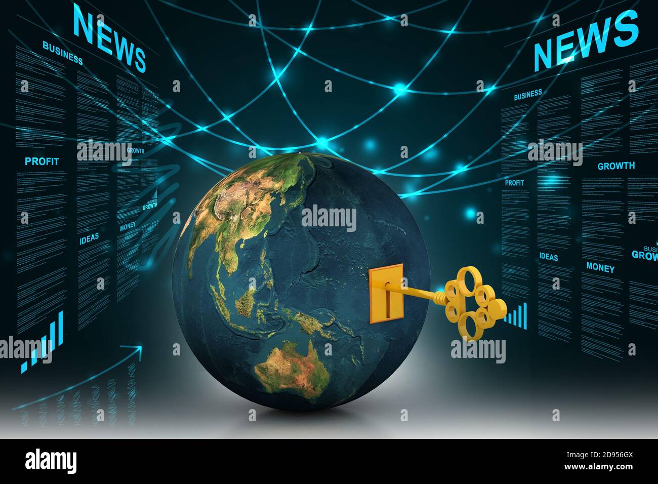 Key of the world Stock Photo - Alamy