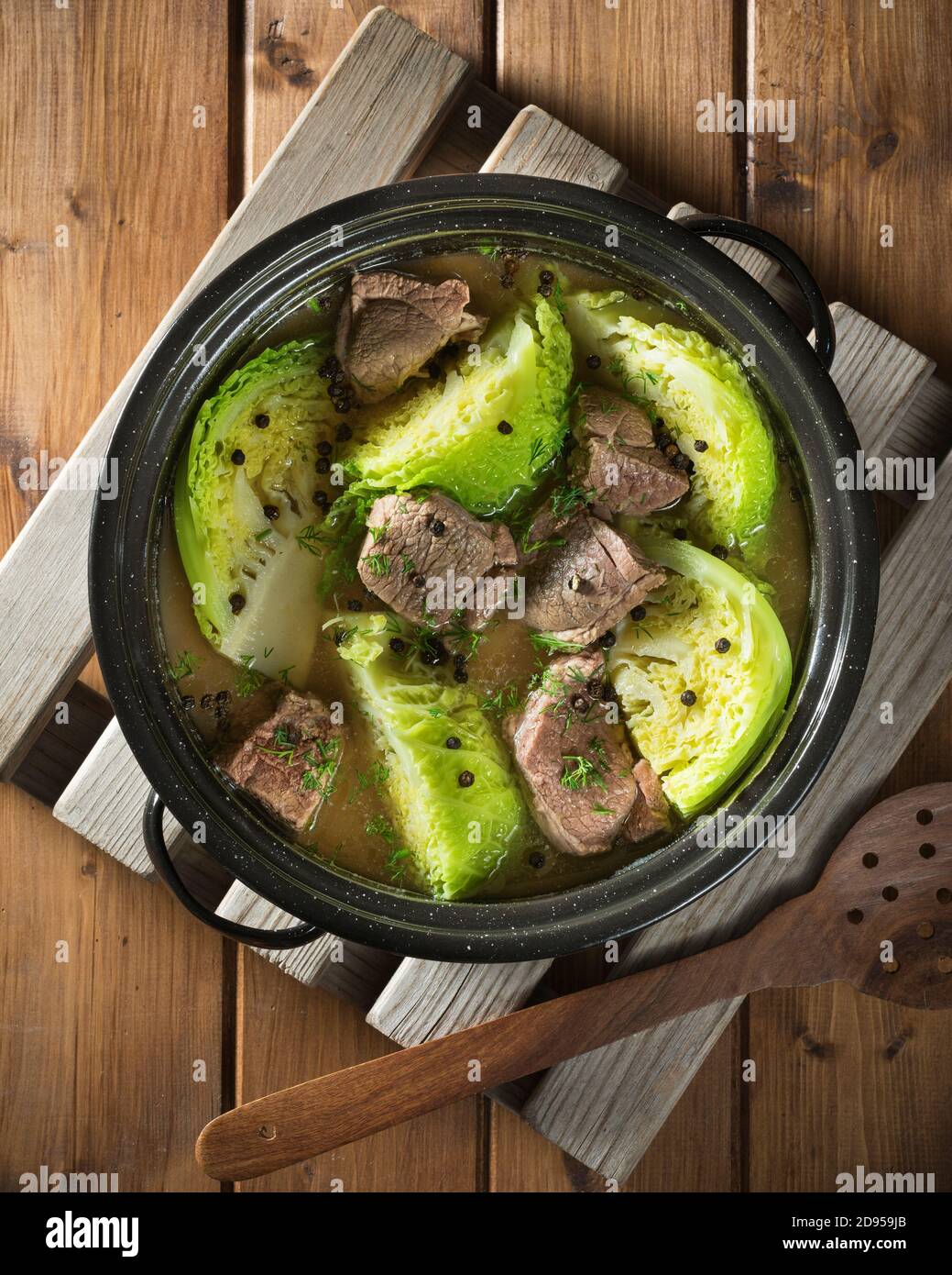 Fårikål. Lamb and cabbage stew. Norway Food Stock Photo Alamy
