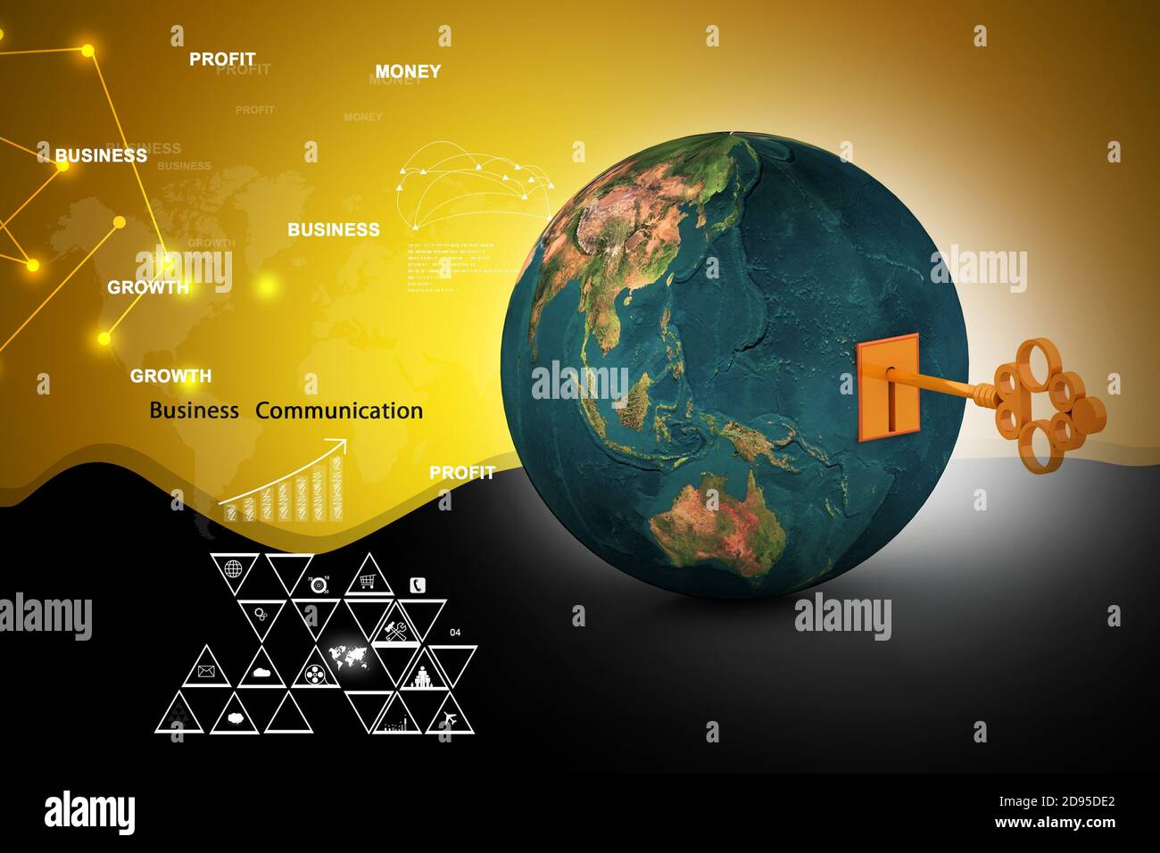 Key of the world Stock Photo - Alamy