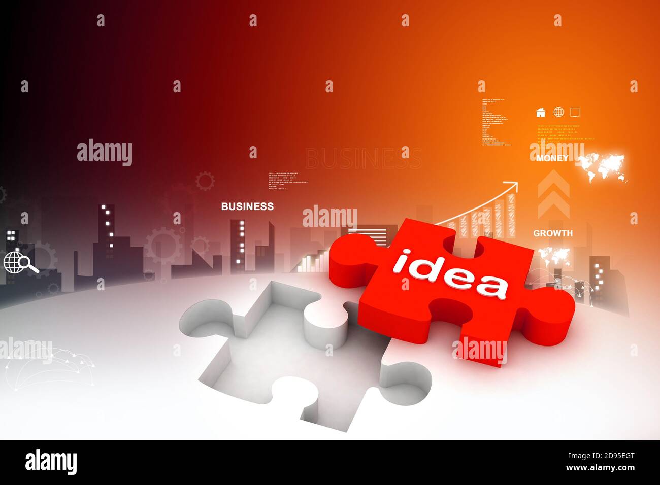 3d multi use idea puzzle Stock Photo - Alamy