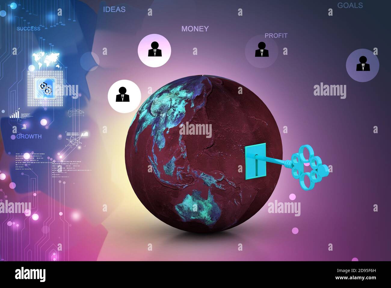 Key of the world Stock Photo - Alamy