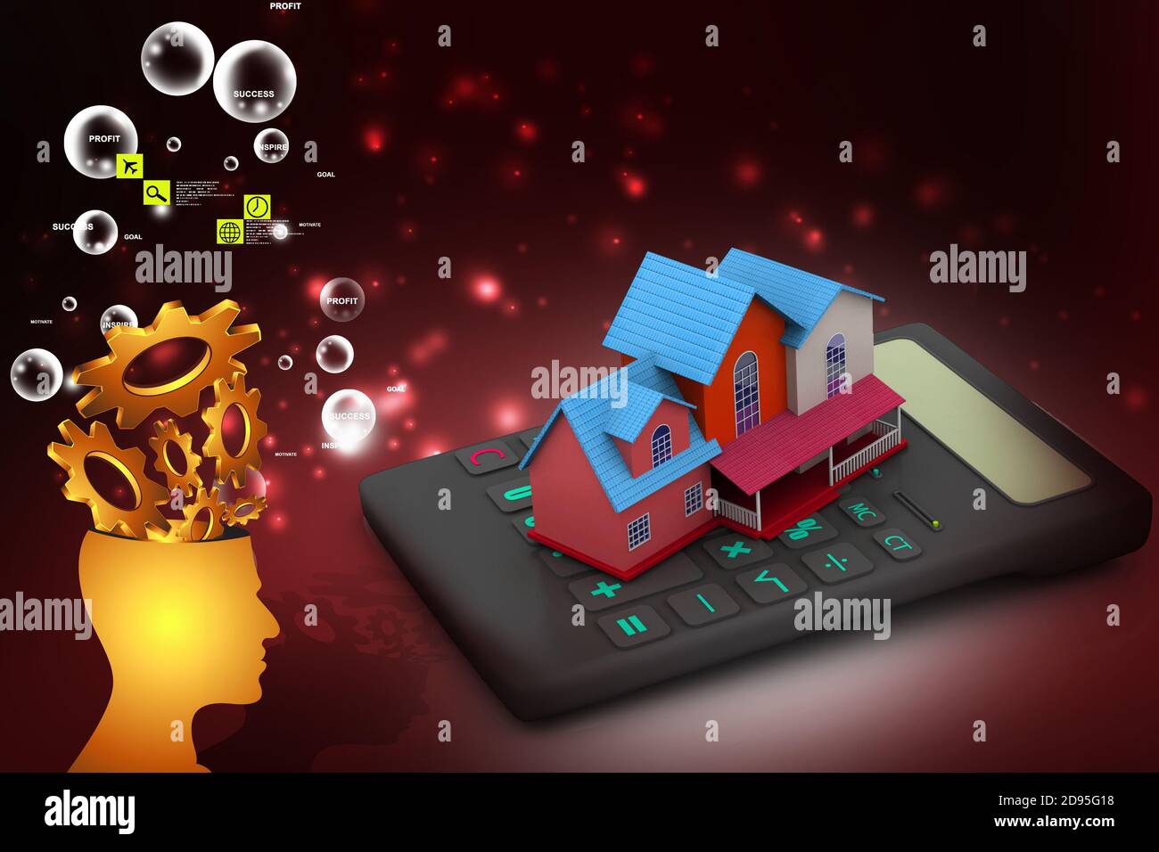 Real estate calculator Stock Photo Alamy