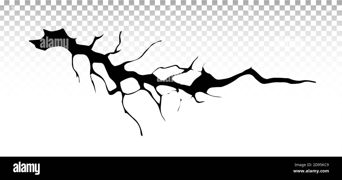 Ground cracks. Earthquake and ground cracks, hole effect, craquelure and damaged wall texture