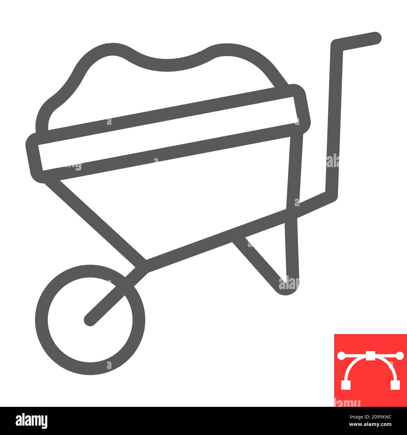 Easy wheelbarrow outlet