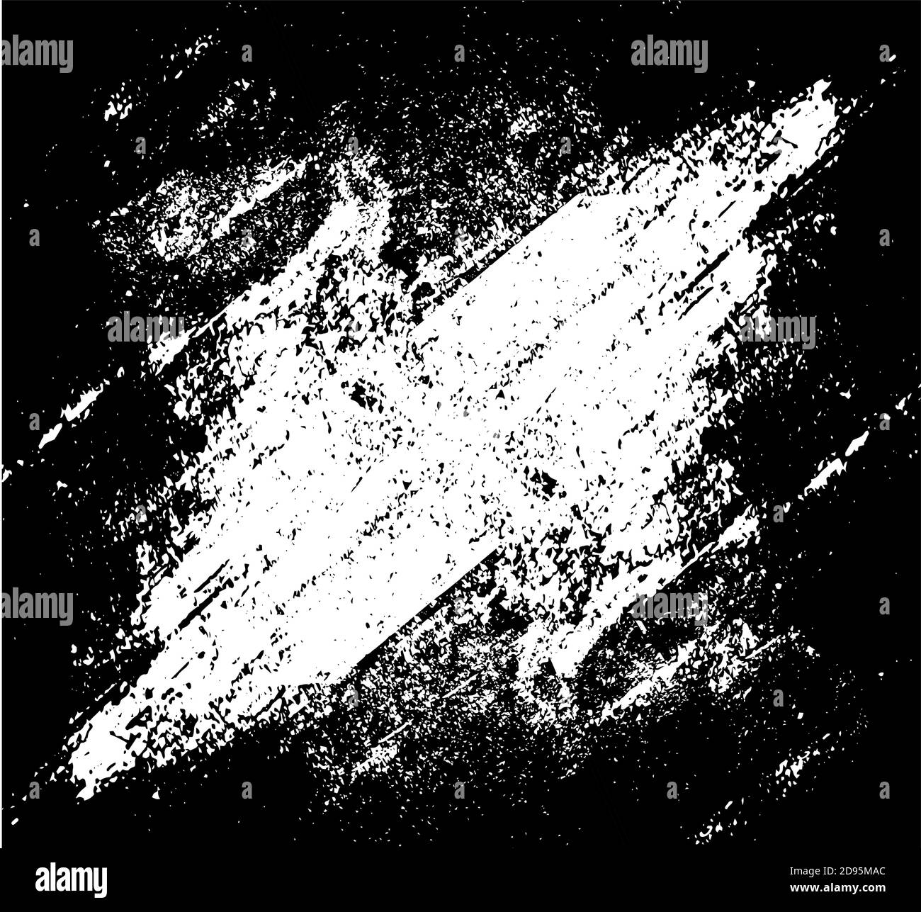 Grunge texture. A white spot scratched on a black background. Vector illustration Stock Vector