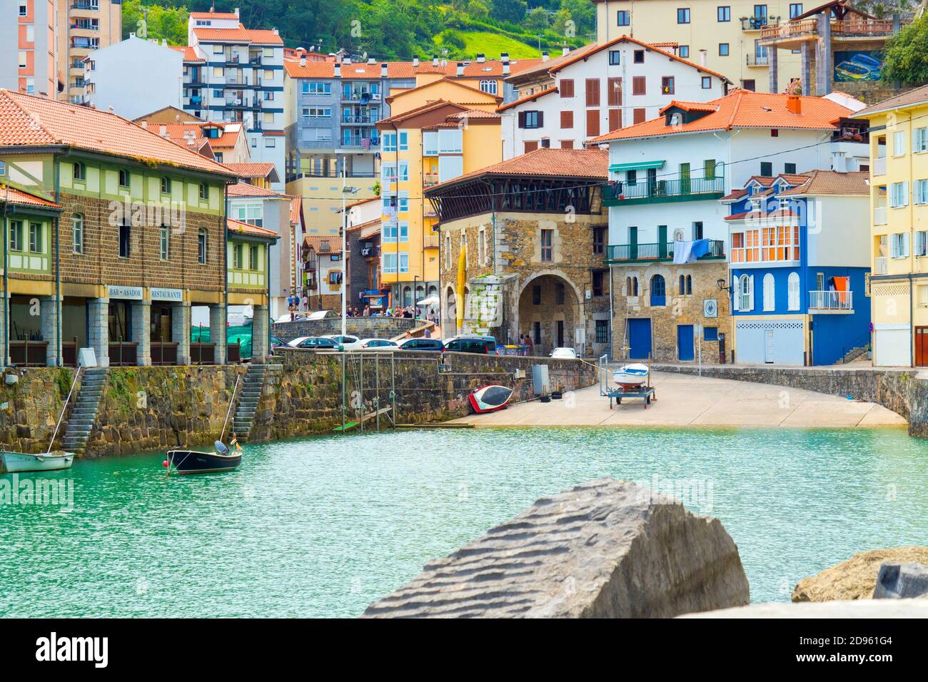 Spanish basque harbour quay water hi-res stock photography and images ...
