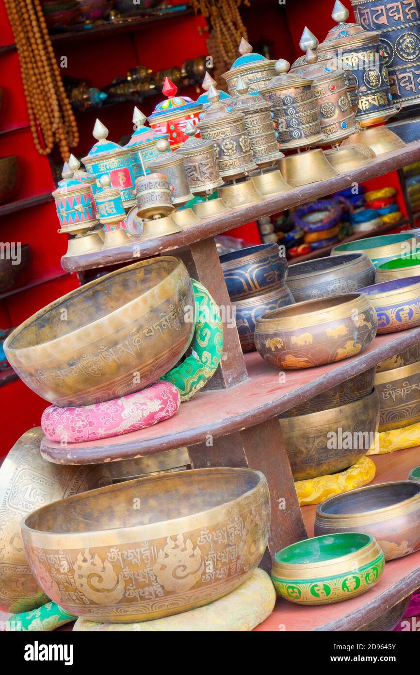 Singing Bowls, Souvenirs Shop, Boudhanath Stupa, UNESCO World Heritage