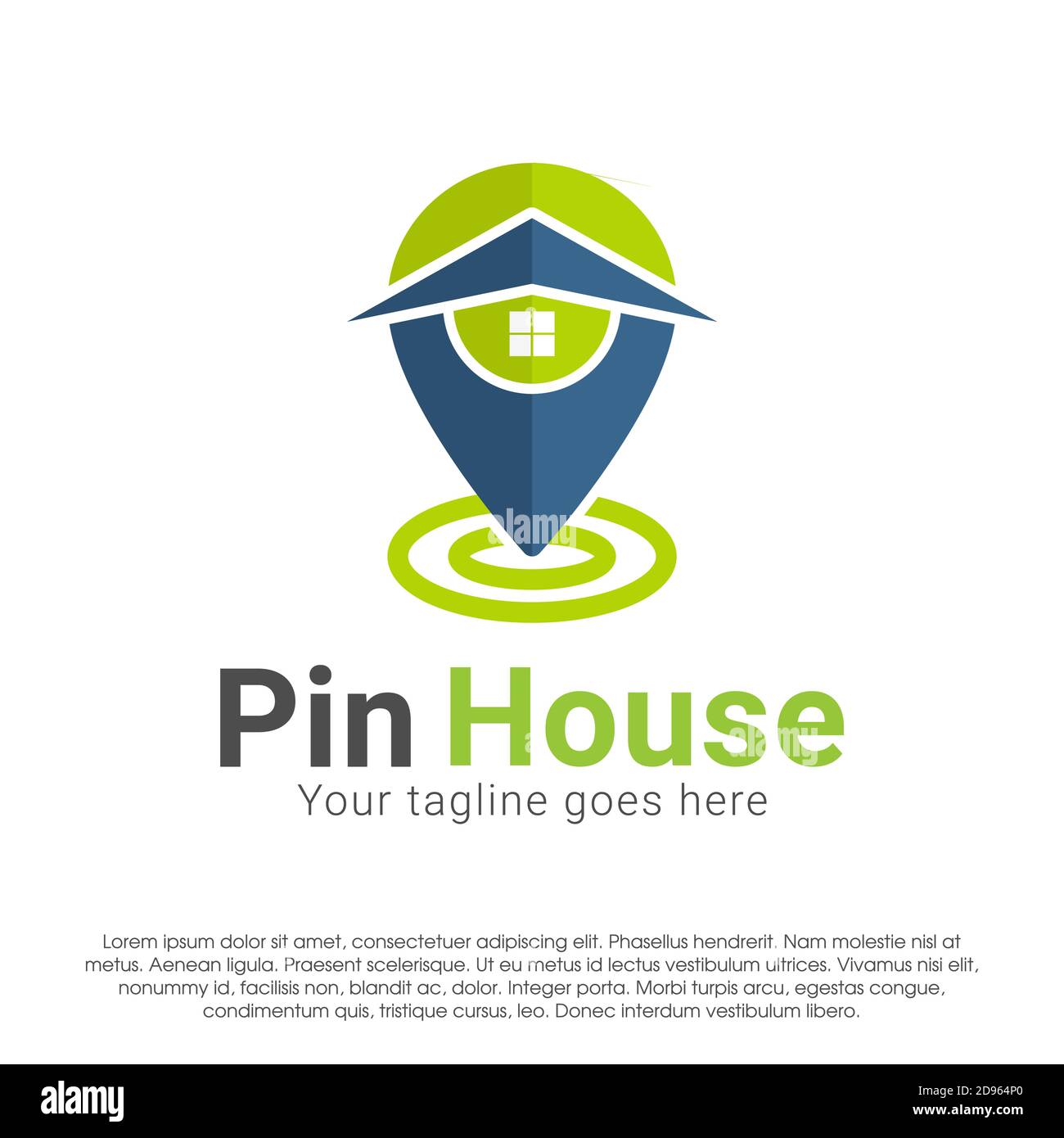 Pin house logo icon design concept template. House logo with pin symbol  vector logo design template isolated on white background. Design template  Stock Vector Image & Art - Alamy
