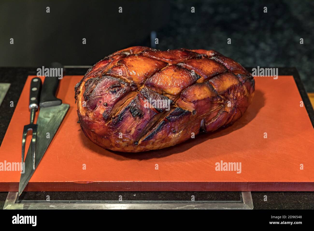 grilled of whole Pork Ham steak Stock Photo Alamy